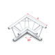 Pro-30 Triangle F Truss - Corner ACF21 - angolo da 90° - F