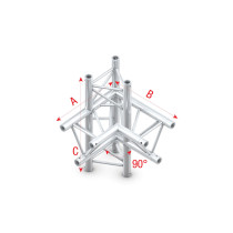 Pro-30 Triangle F Truss - Cross up/down 6-way - 74 cm