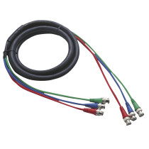 FV02 - 3 BNC to 3 BNC Ø 6 mm 3 m