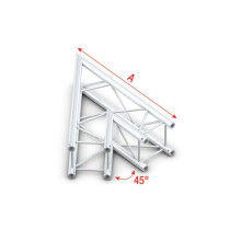 Pro-30 Square G Truss - Corner - Heavy Duty QCVU19 - 45° corner - heavy duty - silver - G