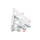 Pro-30 Square G Truss - Corner - Heavy Duty QCVU19 - 45° corner - heavy duty - silver - G