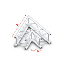 Pro-30 Square G Truss - Corner - Heavy Duty QCVU20 - 60° corner - heavy duty - silver - G