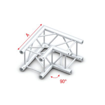 Pro-30 Square G Truss - Corner QCU21 - 90° corner - silver