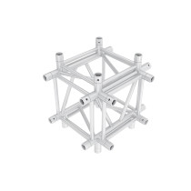 Pro-40 Square G Truss - Cross + Down, 5-way QCLU51 - 90° corner - heavy duty - G