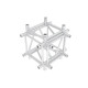 Pro-40 Square G Truss - Cross + Down, 5-way QCLU51 - 90° corner - heavy duty - G