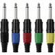6.3 mm Jack Plug Mono Black housing Cappuccio finale nero