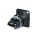 HDMI Feedthrough Adapter D-size Alloggiamento nero