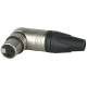 XLR 3P 90° Connector - female - Neutrik RX Contatti in argento - alloggiamento nichel