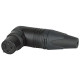 XLR 3P 90° Connector - female - Neutrik RX Contatti in argento - alloggiamento in metallo nero