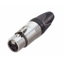 XLR 3P Connector - female - Neutrik XX Contatti in argento - alloggiamento nichel