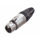XLR 3P Connector - female - Neutrik XX Contatti in argento - alloggiamento nichel