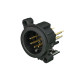 XLR 5P Receptacle - male Montaggio verticale del PCB
