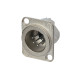 XLR 5P Chassis - male Contatti in argento - alloggiamento nichel