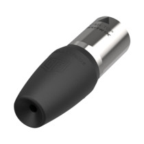 XLR 5P Connector - male TOP Contatti dorati - alloggiamento in acciaio nero