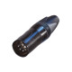 XLR 5P Connector - male - Neutrik XX Contatti in argento - alloggiamento in metallo nero