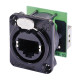 etherCON D-size Alloggiamento nero