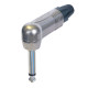 Jack Plug 6.3 mm Mono - 90° Alloggiamento in nichel