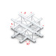 Pro-30 Square P Truss - T-Cross + Down, 4-way -71 cm QLB40 - 90° corner