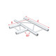 Pro-30 Step P Truss - Cross HB35 - 90° corner - horizontal