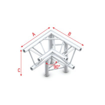 Pro-30 Triangle P Truss - Corner down right - apex down ALB33 - 90° corner - P