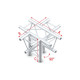 Pro-30 Triangle P Truss - Cross + down - 5-way - apex down - 71 cm ACB53 - 90° corner - P