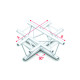Pro-30 Triangle P Truss - Cross 4-way - 50 cm ACB41sp - 90° corner - silver - P