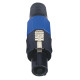 Speaker 4P Connector - male Cappuccio finale blu - maschio