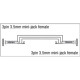 XGA02 - mini-jack/F to mini-jack/F