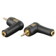 XGA08 - mini-jack/M stereo to mini-jack/F - 90°