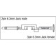 XGA09 - Jack/M mono to Jack/F