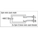 XGA16 - mini-jack/M stereo to 2x mini-jack/F