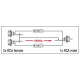 XGA38 - 2 x RCA/F to RCA/M - incl. 2 x 10 kilo-Ohm resistors Inclusi 2 resistori da 10 kilo-Ohm