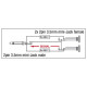 XGA40 - mini-jack/M to 2 x mini-jack/F - incl. 2 x 10 kilo-Ohm resistors Inclusi 2 resistori da 10 kilo-Ohm