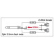 XGA41 - Jack/M mono to 2 x RCA/F - incl. 2 x 10 kilo-Ohm resistors Inclusi 2 resistori da 10 kilo-Ohm