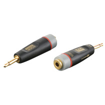XGA43 - mini-jack/M mono to mini-jack/F - incl. 2 x 10 kOhm resistors Inclusi 2 resistori da 10 kilo-Ohm