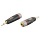 XGA43 - mini-jack/M mono to mini-jack/F - incl. 2 x 10 kOhm resistors Inclusi 2 resistori da 10 kilo-Ohm