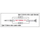 XGA43 - mini-jack/M mono to mini-jack/F - incl. 2 x 10 kOhm resistors Inclusi 2 resistori da 10 kilo-Ohm