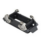 16/72-pin Chassis Open Bottom/Clips Nero con armadietti