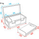 Conical Adapter Case Compresi 2 inserti per adattatori