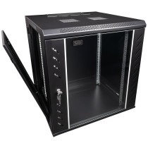 RCA-WMH-12 12 U Armadio di rete con porta in vetro