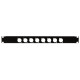 19 Inch Connector Panel 1U, per connettore XLR a 8 poli (dimensione D)