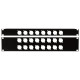 19 Inch Connector Panel 1U, per connettore XLR a 8 poli (dimensione D)