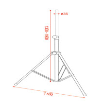 Stand per altoparlanti Mammoth