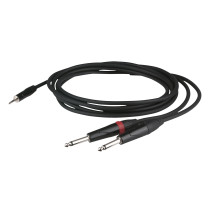 FLX31 - stereo mini-jack to 2 mono Jack L/R corpo jack a incasso - 6m