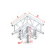 Pro-30 Square F Truss - Corner 3-way QLVF30 - angolo da 90° - impiego gravoso - argento - F