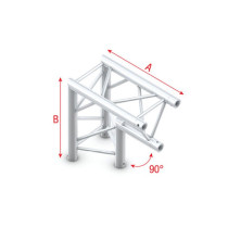 Pro-30 Triangle P Truss - Corner apex down ACB25 - 90° corner - P