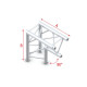 Pro-30 Triangle P Truss - Corner apex down ACB25 - 90° corner - P