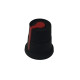 Copri Potenziometro Nero Rosso Gain FBT MaxX 2/4A MaxX 10SA e Volume Jolly 12RA-BA 15RA-BA