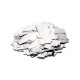 Slow-fall metallic confetti rectangles - Silver