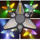 Faro LED COB Rotante 280W RGBW DMX512 Effetto Foglia